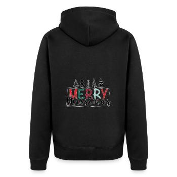 Joyeux Noël Joyeux Noël - Veste à capuche bio Premium Unisexe - noir - Dos - Nico (187cm)