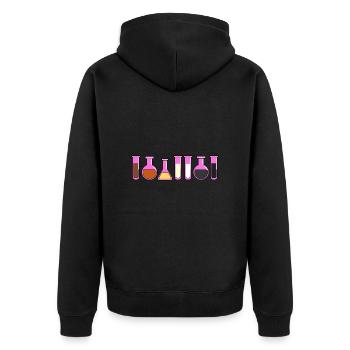 Tube à essai Gay Bear Gay Bear Pride - Veste à capuche bio Premium Unisexe - noir - Dos - Nico (187cm)
