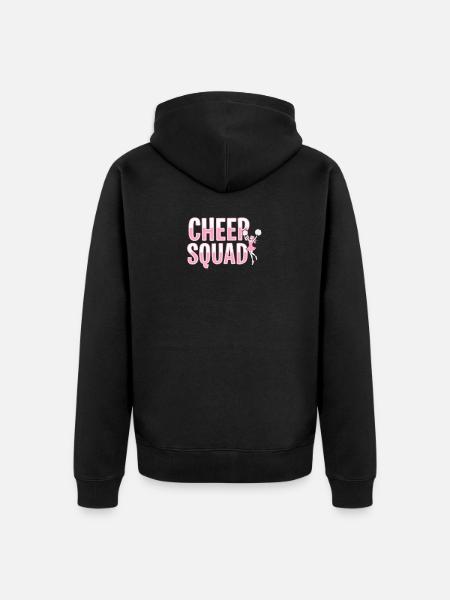 Cheer Squad Cheerleading Team Spirit - Unisex Premium Organic Zip Hoodie - black