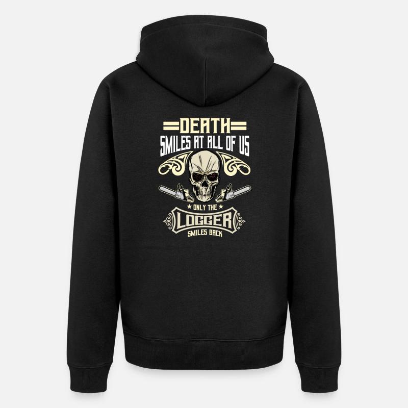 Bûcheron - Veste à capuche bio Premium Unisexe - noir