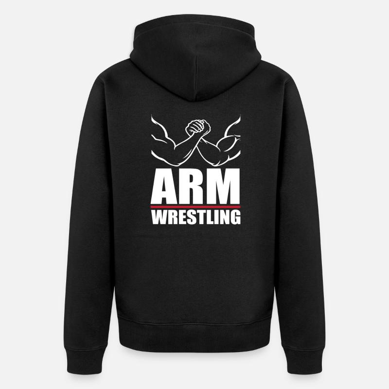 Bras de fer - Veste à capuche bio Premium Unisexe - noir