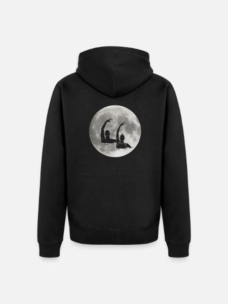 Synchronized swimming - Unisex Premium Organic Zip Hoodie - black