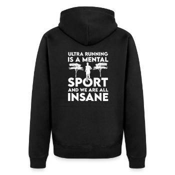Ultra Running - Veste à capuche bio Premium Unisexe - noir - Dos - Nico (187cm)