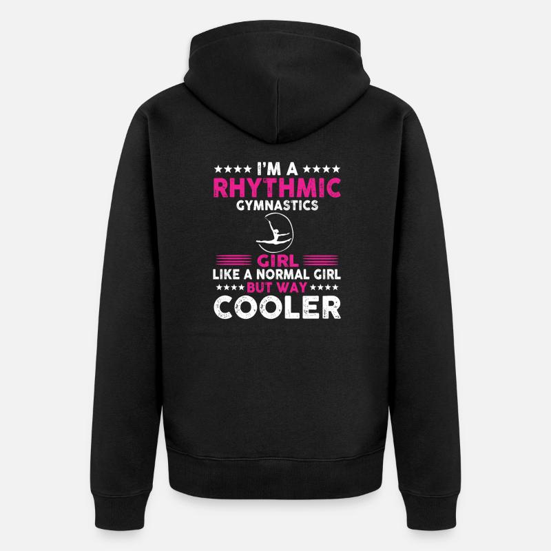 Gymanstik rythmique Filles - Veste à capuche bio Premium Unisexe - noir
