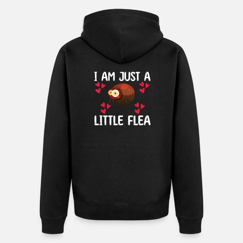 Cadeau aux puces enfants - Veste à capuche bio Premium Unisexe - noir
