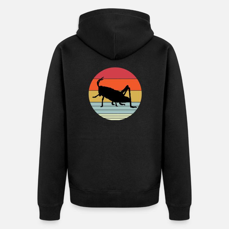 Sauterelle - Veste à capuche bio Premium Unisexe - noir