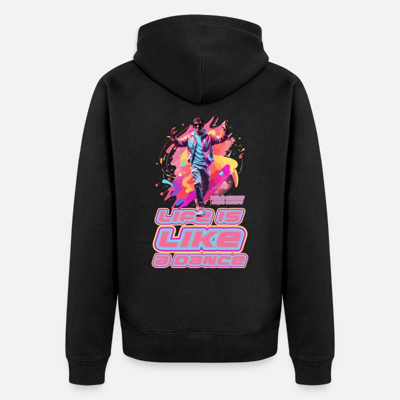 Danser - Veste à capuche bio Premium Unisexe - noir