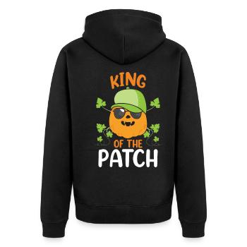 Halloween Roi du Patch - Veste à capuche bio Premium Unisexe - noir - Dos - Nico (187cm)