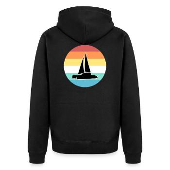 catamaran - Veste à capuche bio Premium Unisexe - noir - Dos - Nico (187cm)