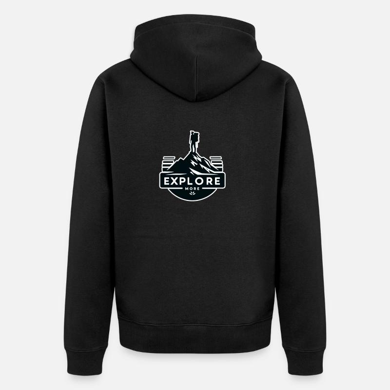 En savoir plus - Wanderer - Veste à capuche bio Premium Unisexe - noir
