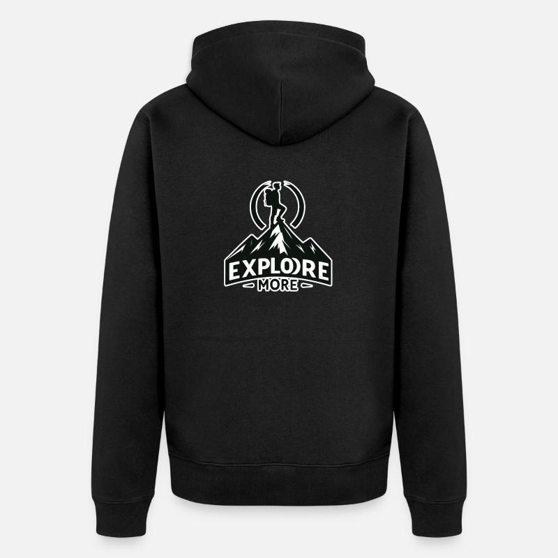 En savoir plus - Wanderer - Veste à capuche bio Premium Unisexe - noir