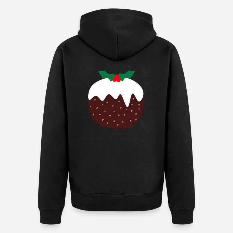 Pudding de Noël - Veste à capuche bio Premium Unisexe - noir