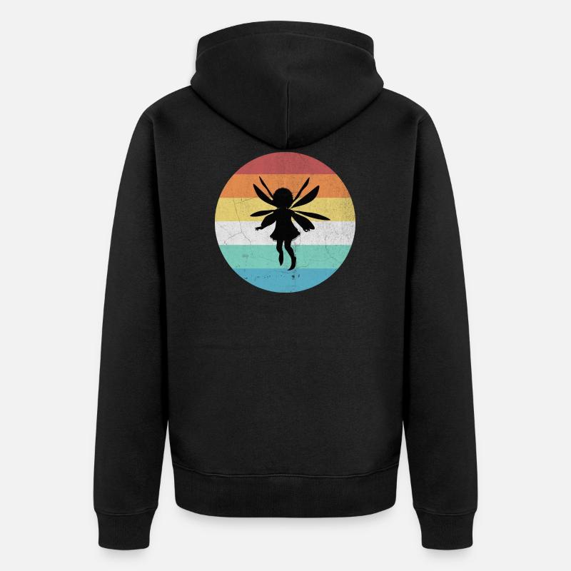 fée - Veste à capuche bio Premium Unisexe - noir