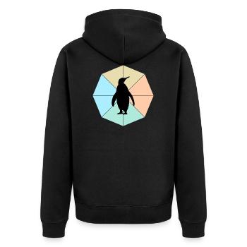 manchot - Veste à capuche bio Premium Unisexe - noir - Dos - Nico (187cm)