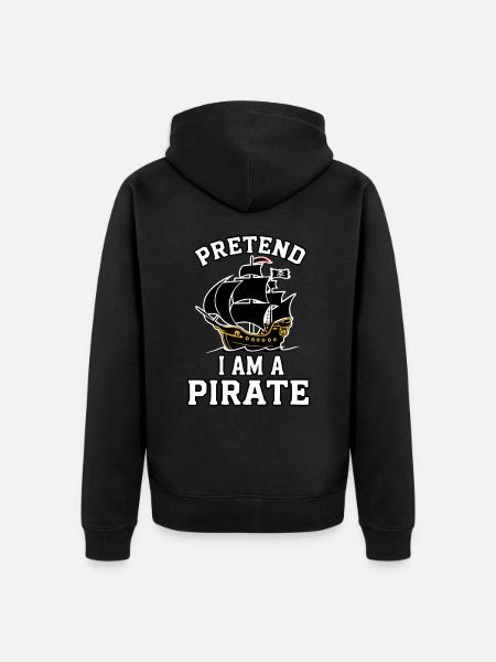 Pirate Pirate Carnival Halloween - Unisex Premium Organic Zip Hoodie - black