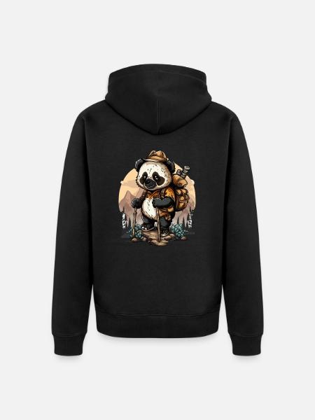 Trailblazing - Unisex Premium Organic Zip Hoodie - black