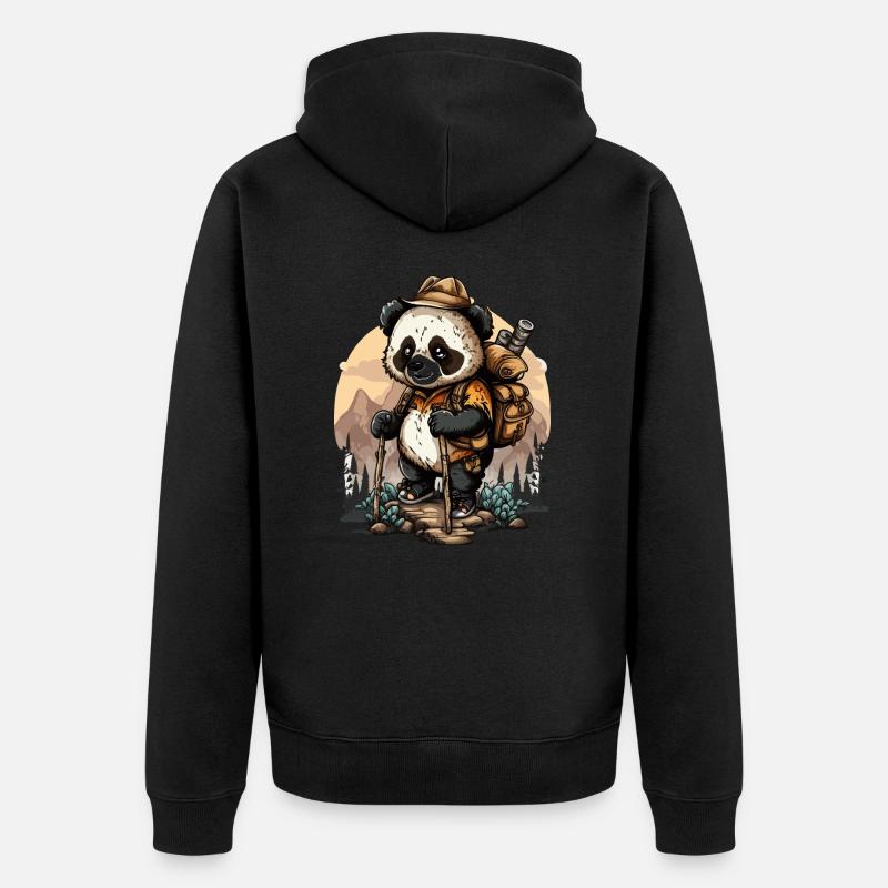 Bahnbrechend - Unisex Premium Bio Zip Hoodie - Schwarz