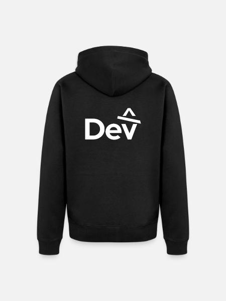 Developer - Dev - Unisex Premium Organic Zip Hoodie - black