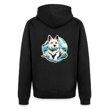 Anime / Bande dessinée / Japonais / Animation / Dessin animé - Veste à capuche bio Premium Unisexe - noir - Dos - Nico (187cm)