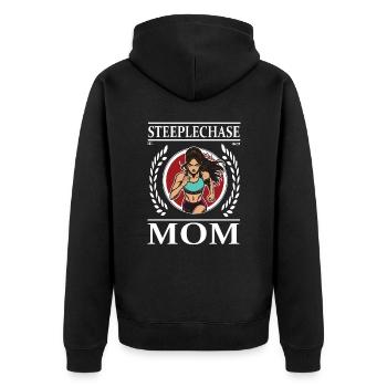 Steeplechace Mom - Course d’obstacles Mother Design - Veste à capuche bio Premium Unisexe - noir - Dos - Nico (187cm)