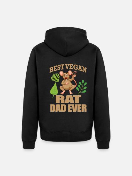 Rat - Veste à capuche bio Premium Unisexe - noir