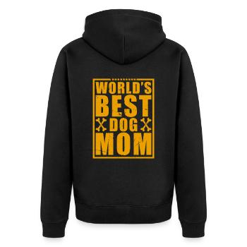 Meilleur chien du monde Maman Chiens Mama IGP Mondioring - Veste à capuche bio Premium Unisexe - noir - Dos - Nico (187cm)