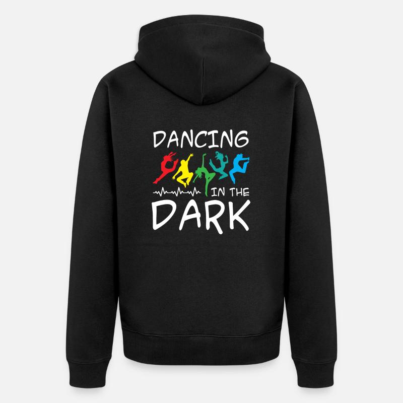 Danser dans le noir - Veste à capuche bio Premium Unisexe - noir