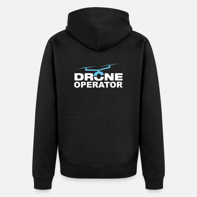 Drone Operator - Premium økologisk unisex-hættejakke - sort
