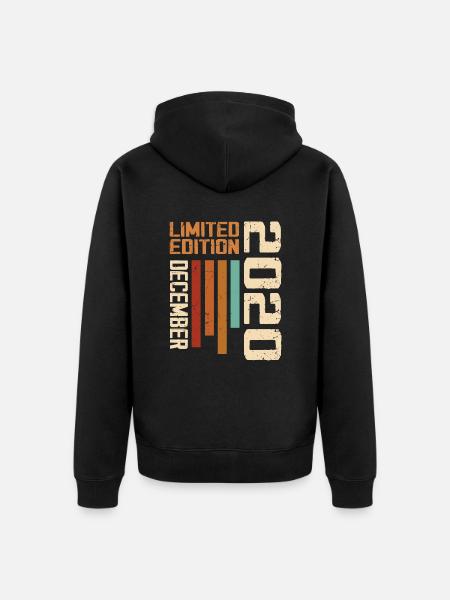 December 2020 - 2020 December - Unisex Premium Organic Zip Hoodie - black