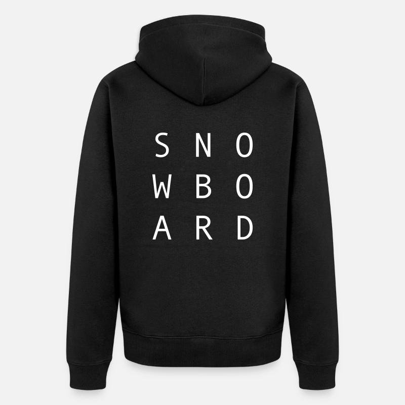 snowboard - Veste à capuche bio Premium Unisexe - noir