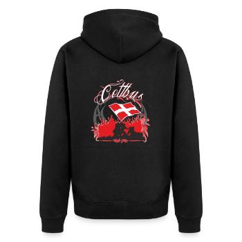 Cottbus - Veste à capuche bio Premium Unisexe - noir - Dos - Nico (187cm)