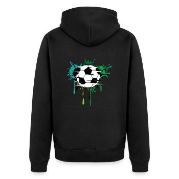 Football - Veste à capuche bio Premium Unisexe - noir - Dos - Nico (187cm)