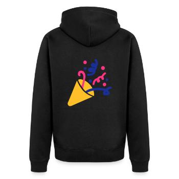 Party fireworks - Unisex Premium Organic Zip Hoodie - black - Back - Nico (187cm)