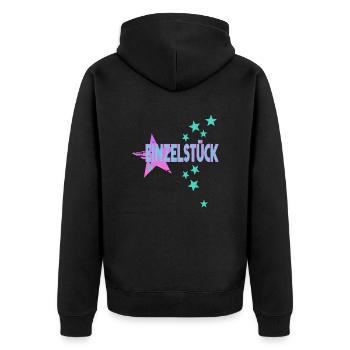 einzelstück legendär aesthetic babygirl top trend - Unisex Premium Bio Zip Hoodie - Schwarz - Hinten - Nico (187cm)