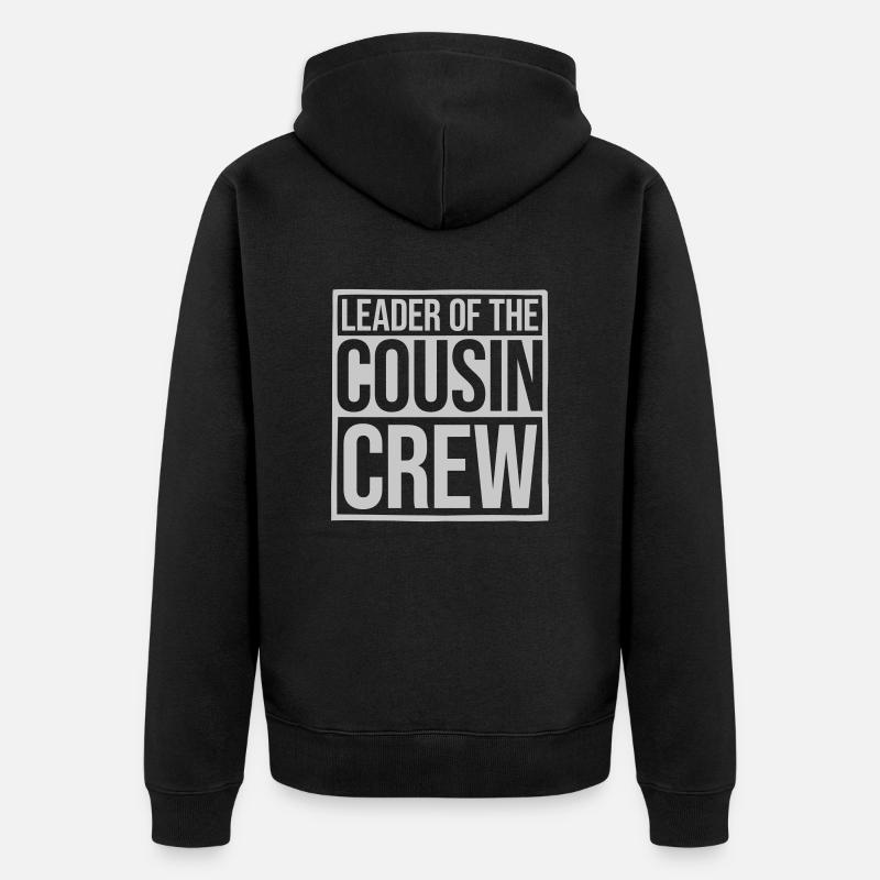 Leader Cousin Crew Team - Veste à capuche bio Premium Unisexe - noir