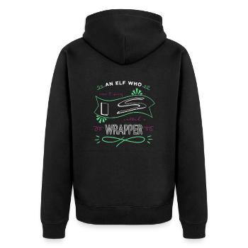 quote birthday present birthday present idea baby - Unisex Premium Bio Zip Hoodie - Schwarz - Hinten - Nico (187cm)