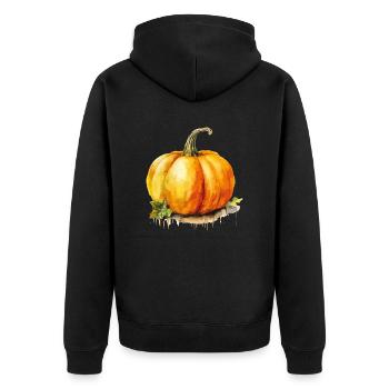 Citrouille - Veste à capuche bio Premium Unisexe - noir - Dos - Nico (187cm)
