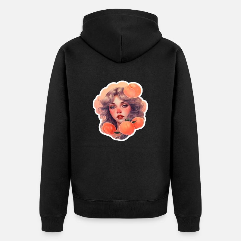 Salles d’observation des pêches - Veste à capuche bio Premium Unisexe - noir