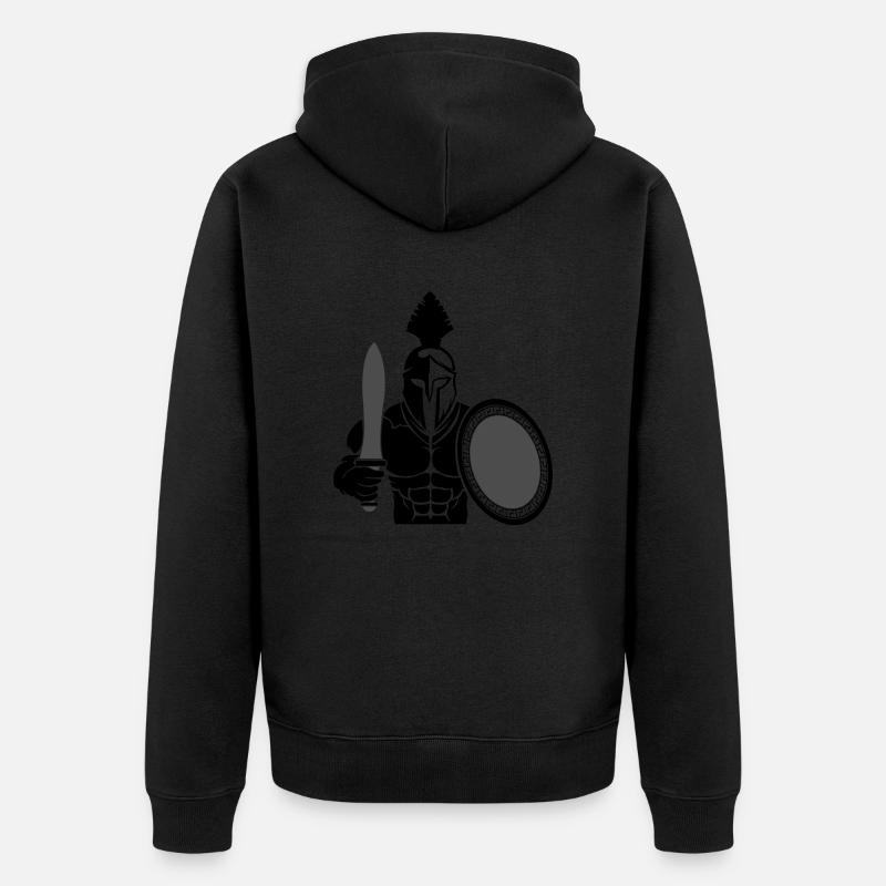 Spartiate 02 - Veste à capuche bio Premium Unisexe - noir