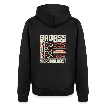 La science avec passion - Veste à capuche bio Premium Unisexe - noir - Dos - Nico (187cm)