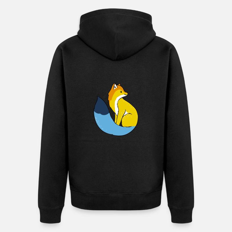 Aroace Fuchs Aroace Pride - Unisex Premium Bio Zip Hoodie - Schwarz