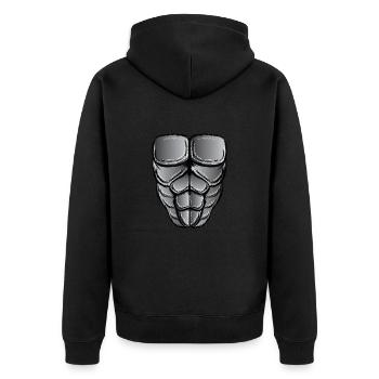 Gorilla Costume Halloween - Unisex Premium Organic Zip Hoodie - black - Back - Nico (187cm)