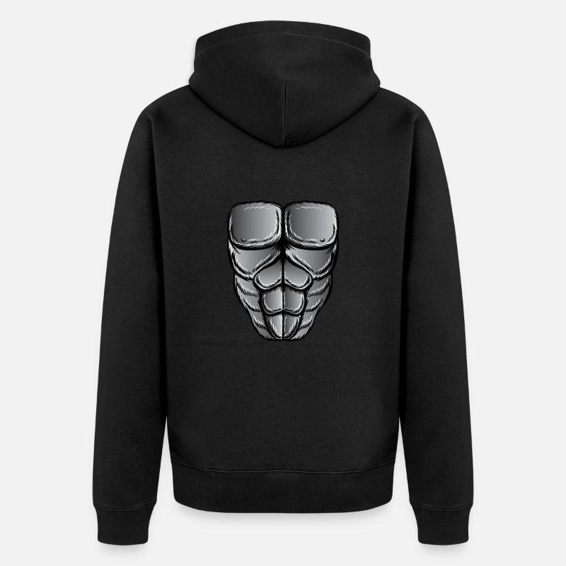 Costume de gorille Halloween - Veste à capuche bio Premium Unisexe - noir