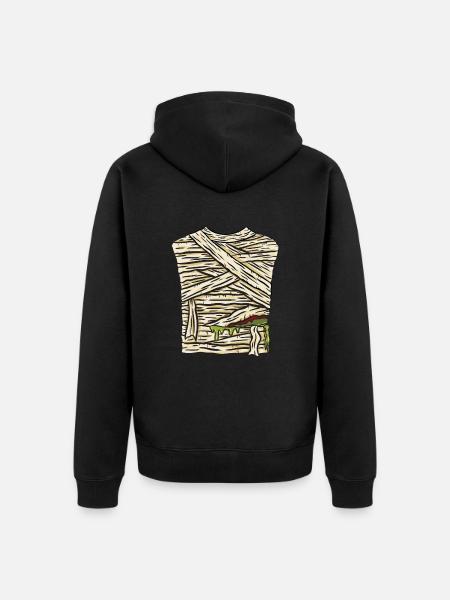 Mummy Costume Halloween - Unisex Premium Organic Zip Hoodie - black