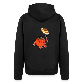 Tomato Balloon Gay Bear Pride - Veste à capuche bio Premium Unisexe - noir - Dos - Nico (187cm)