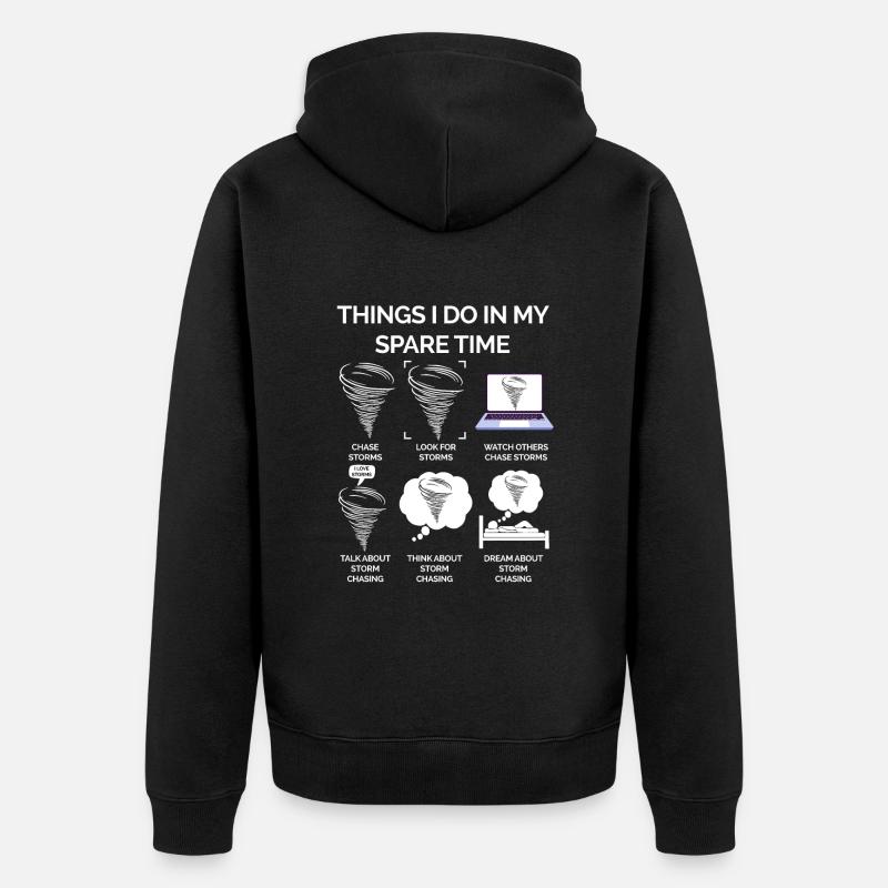 Tornade - Veste à capuche bio Premium Unisexe - noir