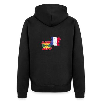 Grenade France Flag Grenades français - Veste à capuche bio Premium Unisexe - noir - Dos - Nico (187cm)
