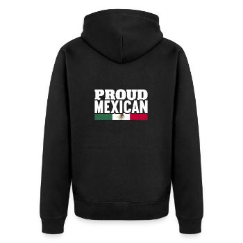 Fier mexicain Mexique Drapeau mexicain Mexicains - Veste à capuche bio Premium Unisexe - noir - Dos - Nico (187cm)