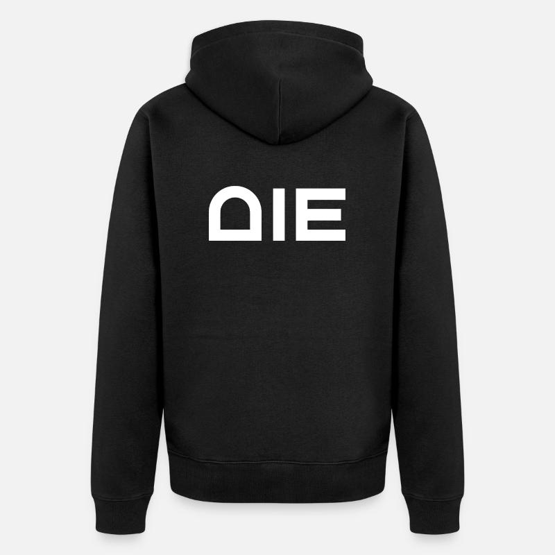 Mourir - Veste à capuche bio Premium Unisexe - noir
