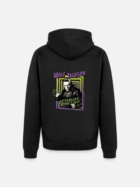 Beetlejuice 2 Wolf Jackson Afterlife Crime Unit - Unisex Premium Organic Zip Hoodie - black